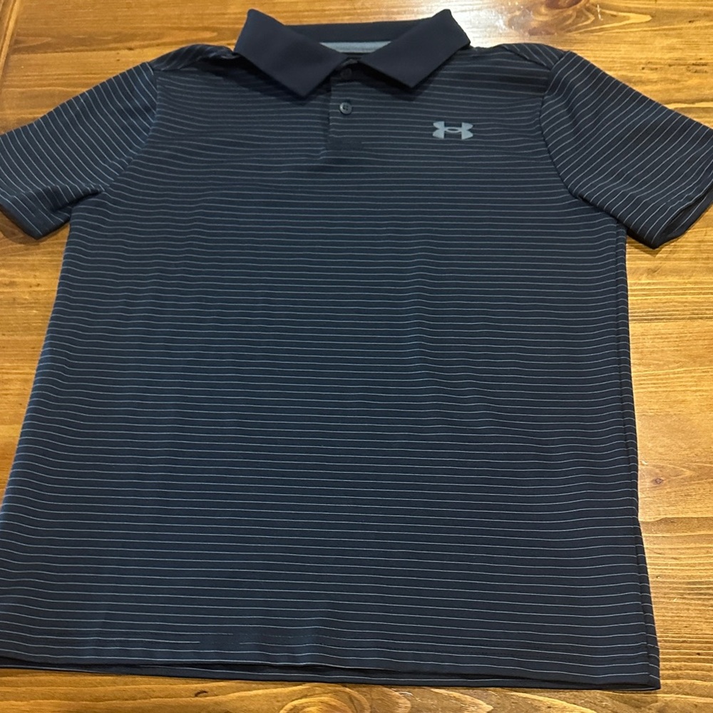 Under Armour Kid’s Black Polo Shirt
